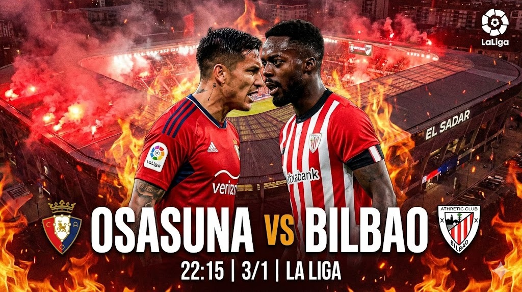 22h15 ngay 3 1 osasuna vs bilbao Bức tranh phong độ và vị thế hiện tại của hai đội bóng